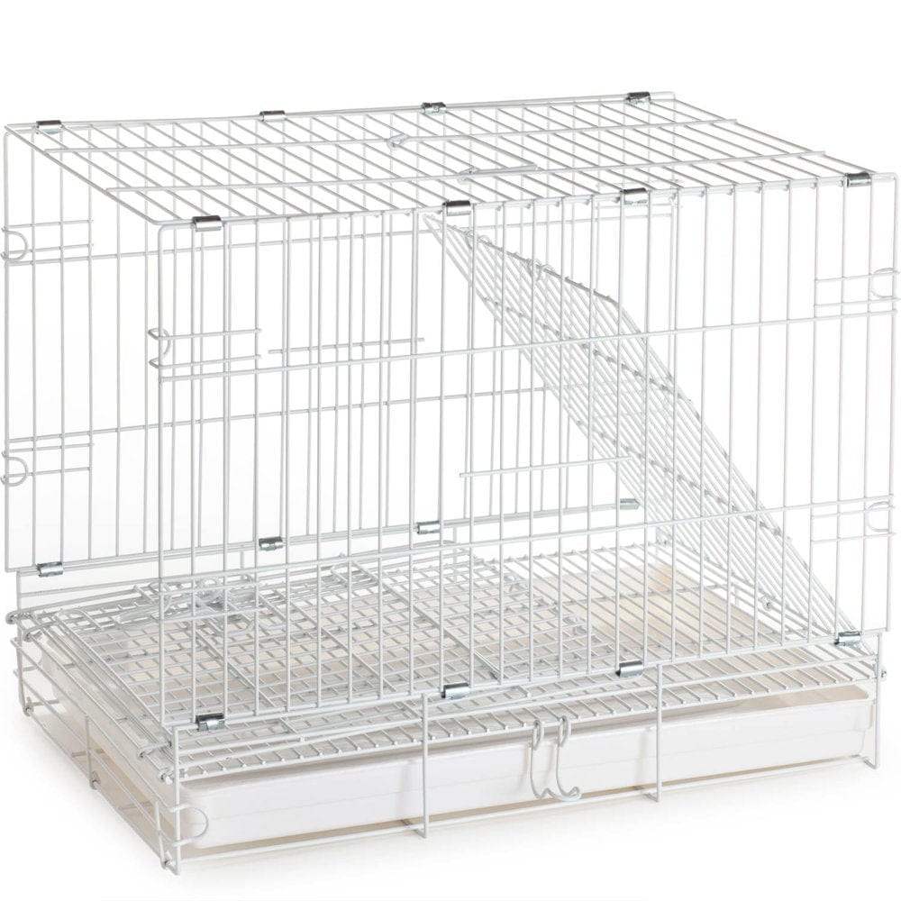 20" Metal Foldable Bird Parrot Travel Veterinary Carrier Wire Cage with Wooden Stand Perch and Stainless Steel Dishes Animals & Pet Supplies > Pet Supplies > Bird Supplies > Bird Cages & Stands Mcage   