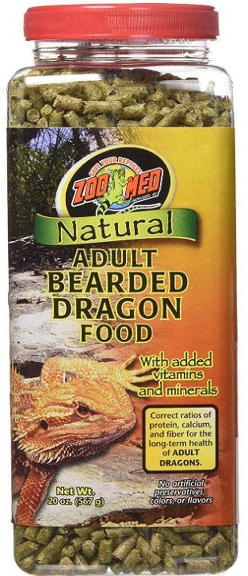 20 Oz Zoo Med Natural Adult Bearded Dragon Food Animals & Pet Supplies > Pet Supplies > Reptile & Amphibian Supplies > Reptile & Amphibian Food Zoo Med Laboratories Inc 20 Ounce  