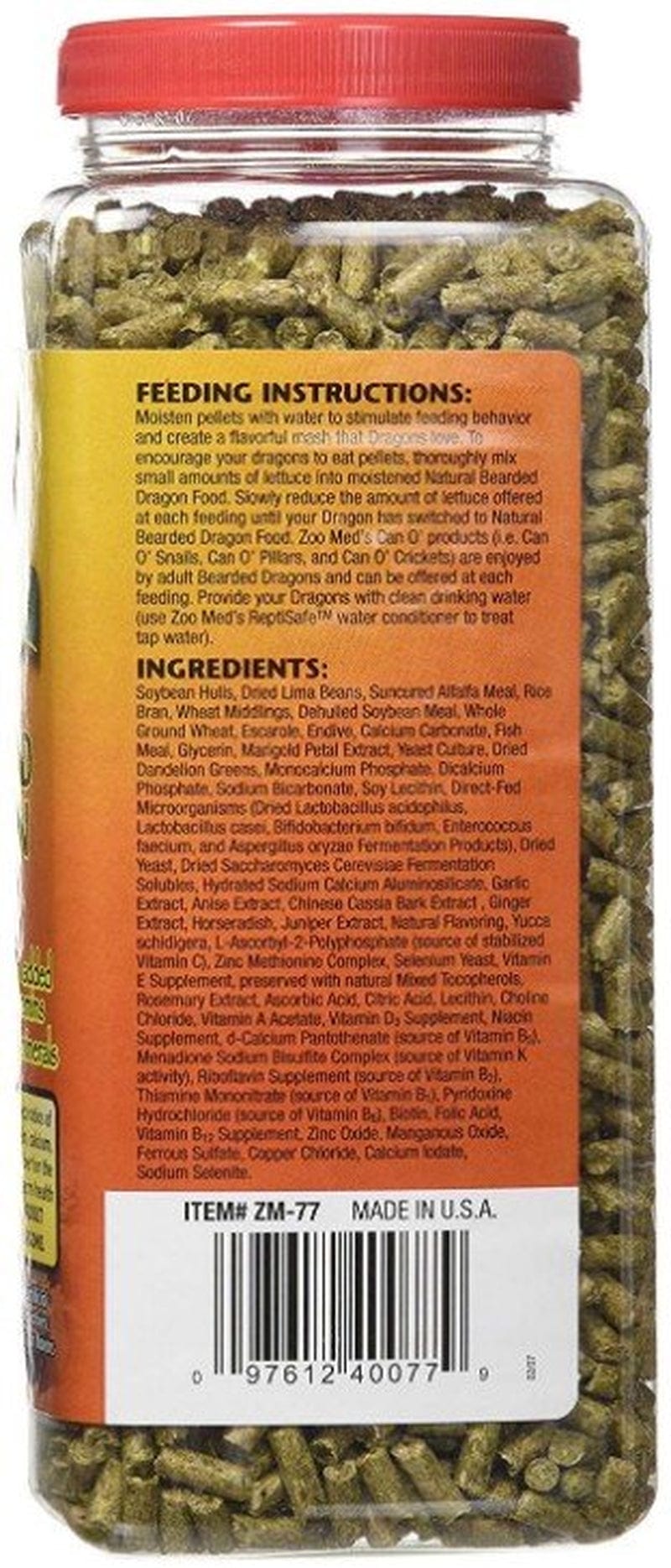 20 Oz Zoo Med Natural Adult Bearded Dragon Food Animals & Pet Supplies > Pet Supplies > Reptile & Amphibian Supplies > Reptile & Amphibian Food Zoo Med Laboratories Inc   