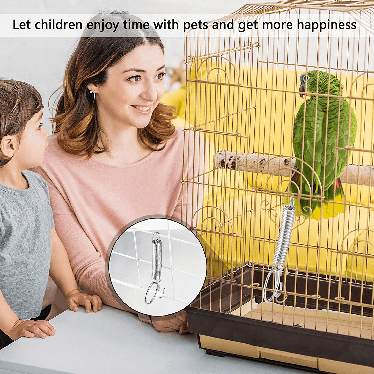 20 Pieces Spring Door Latch for Rabbit Cages Door Metal Finger Spring Latch Hook for Fixing Pet Wire Cage Rabbit Birds Bunny Rodents Guinea Pig Hamster Parrot Hedgehog Cage Door Animals & Pet Supplies > Pet Supplies > Small Animal Supplies > Small Animal Habitats & Cages Hotop   