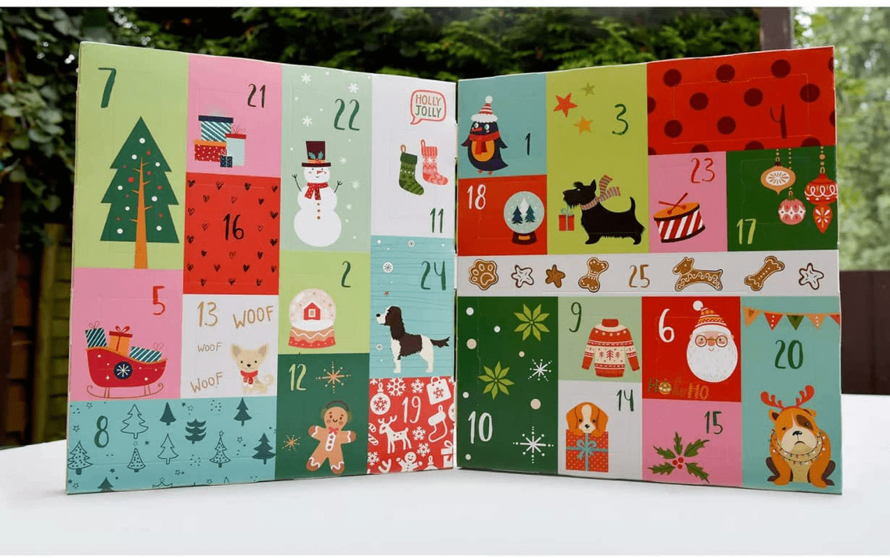2021 Advent Calendar for Dogs with 35 All-Natural Treats | Holiday Countdown to Christmas