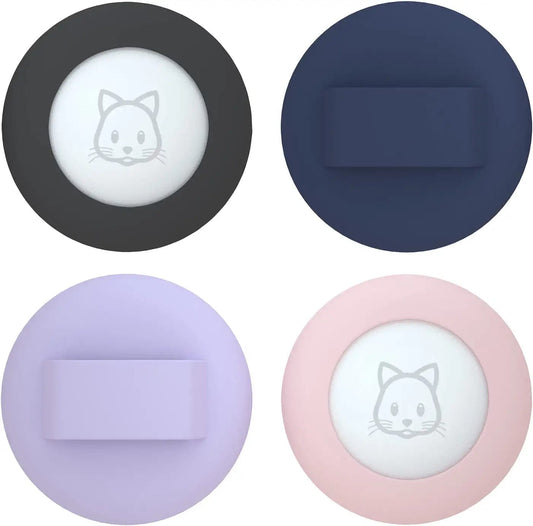 2022 Airtag Cat Collar Holder, Small Air Tag Cat Collar Holder Compatible with Apple Airtag GPS Tracker, 2Pack Waterproof Case Cover for Cat Dog Pet Collar within 3/8 Inch Electronics > GPS Accessories > GPS Cases SimpleThings Black&Midblue&Purple&Pink  