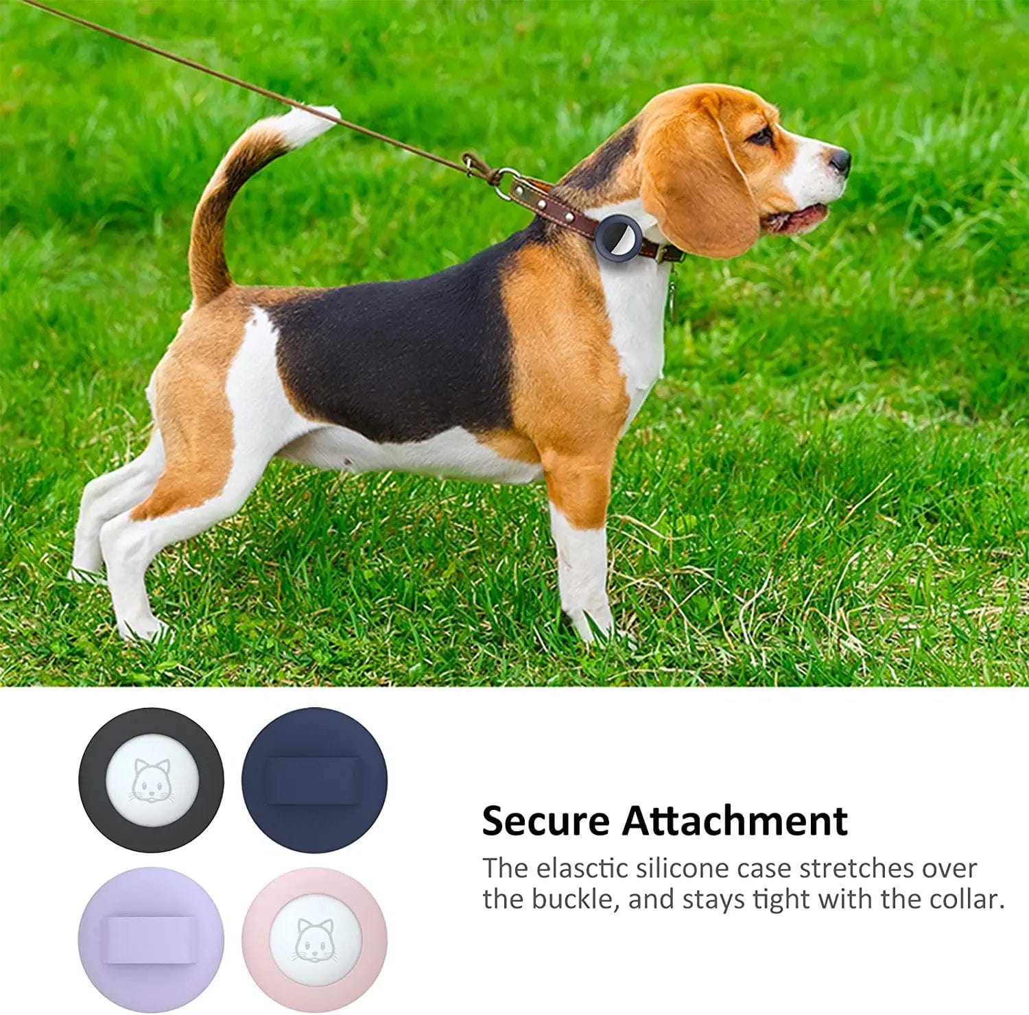 2022 Airtag Cat Collar Holder, Small Air Tag Cat Collar Holder Compatible with Apple Airtag GPS Tracker, 2Pack Waterproof Case Cover for Cat Dog Pet Collar within 3/8 Inch