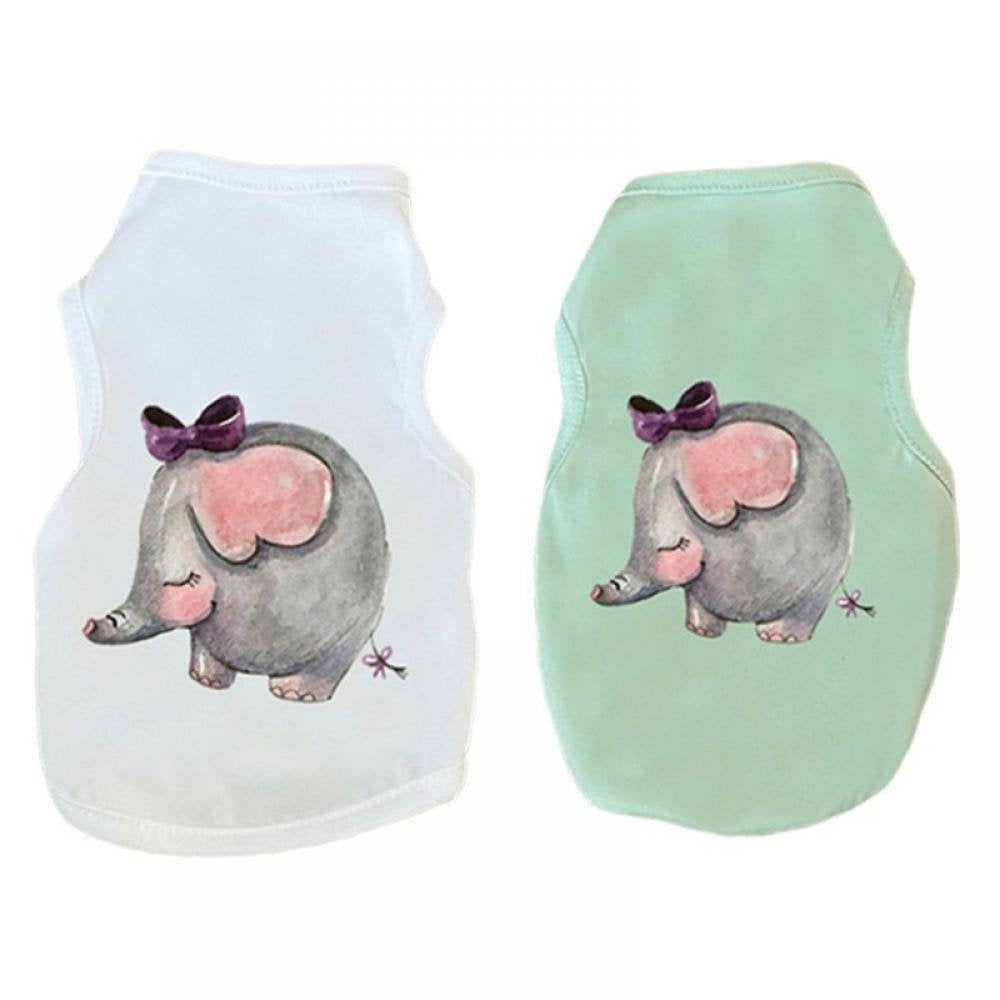 Printed Puppy Dog Shirts Breathable Dog Apparel Soft Puppy Sweatshirt Pet Daily Shirt Colorful Pet Clothing for Dogs and Cats Animals & Pet Supplies > Pet Supplies > Dog Supplies > Dog Apparel Sunmark   