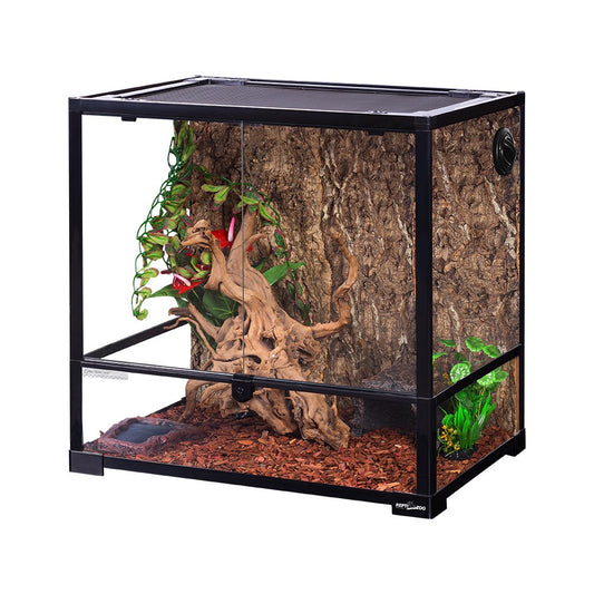 REPTIZOO Reptile Glass Terrarium with Double Hinge Door 24" X 18" X 24"（45 Gallon) Animals & Pet Supplies > Pet Supplies > Reptile & Amphibian Supplies > Reptile & Amphibian Substrates Etan Pet Supplies Inc.   