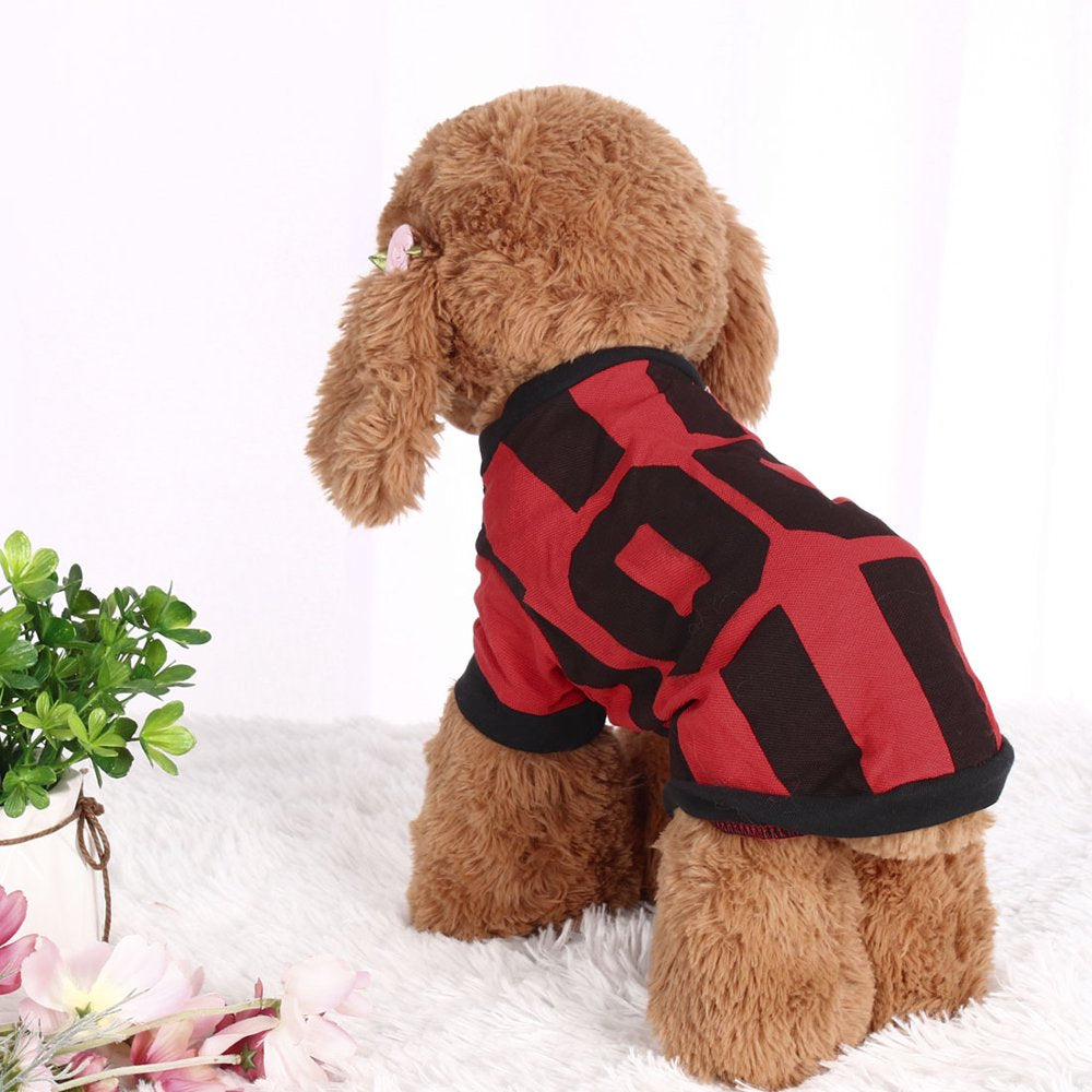 Pet T Shirt Summer Dog Puppy Small Pet Cat Apparel Clothes Vest Tops Costume Outfits, Red, M Animals & Pet Supplies > Pet Supplies > Cat Supplies > Cat Apparel Unique Bargains   