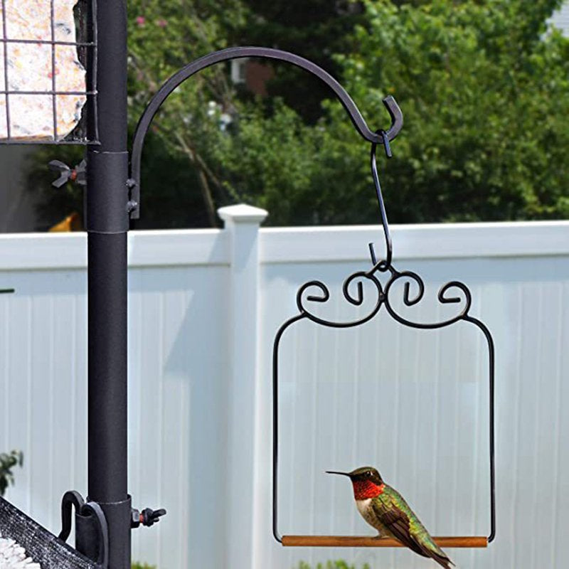 Hummingbird Swing Bird Toy Curved Hummingbird Swing Rust Resistant Metal Frame Hummingbird Perch for outside Lawn Garden New Animals & Pet Supplies > Pet Supplies > Bird Supplies > Bird Toys swing sets for backyard   