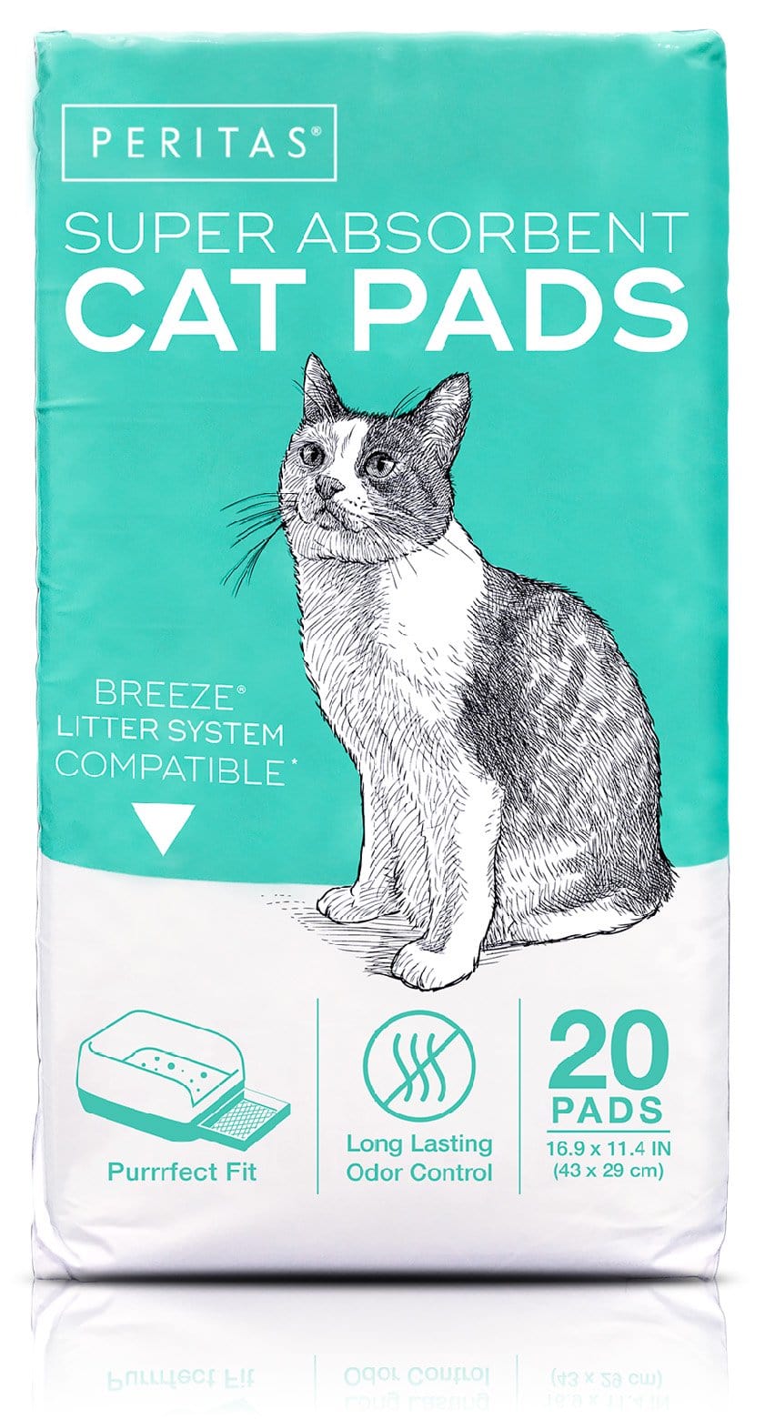 20Ct Peritas Cat Pads | Generic Refill for Tidy Cat Breeze Litter Box Pads System | Tidy Cat Liner Pads for Litter Box | Breeze Cat Litter Pads | Breeze Pads Refills 16.9” X 11.4” Animals & Pet Supplies > Pet Supplies > Cat Supplies > Cat Litter 1803F   
