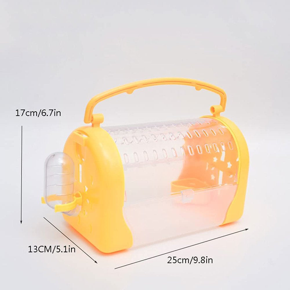 Panoramic Outing Bird Cage Carry Parrot Bird Cage Breathable Birdcages Stand ( Color : Yellow ) Animals & Pet Supplies > Pet Supplies > Bird Supplies > Bird Cages & Stands Lsgrael   