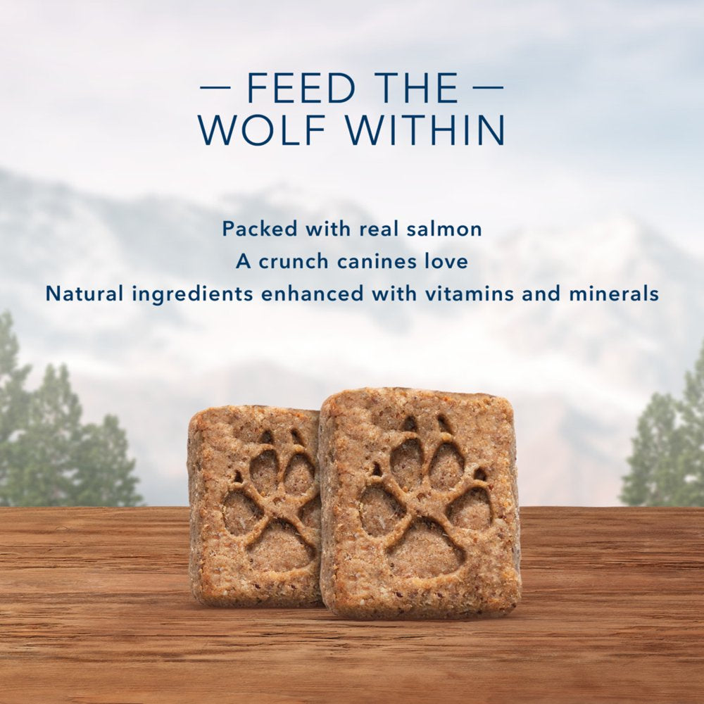 Blue Buffalo Wilderness Trail Treats High Protein Salmon Flavor Crunchy Biscuit Treats for Dogs, Grain-Free, 24 Oz. Bag Animals & Pet Supplies > Pet Supplies > Dog Supplies > Dog Treats Blue Buffalo   