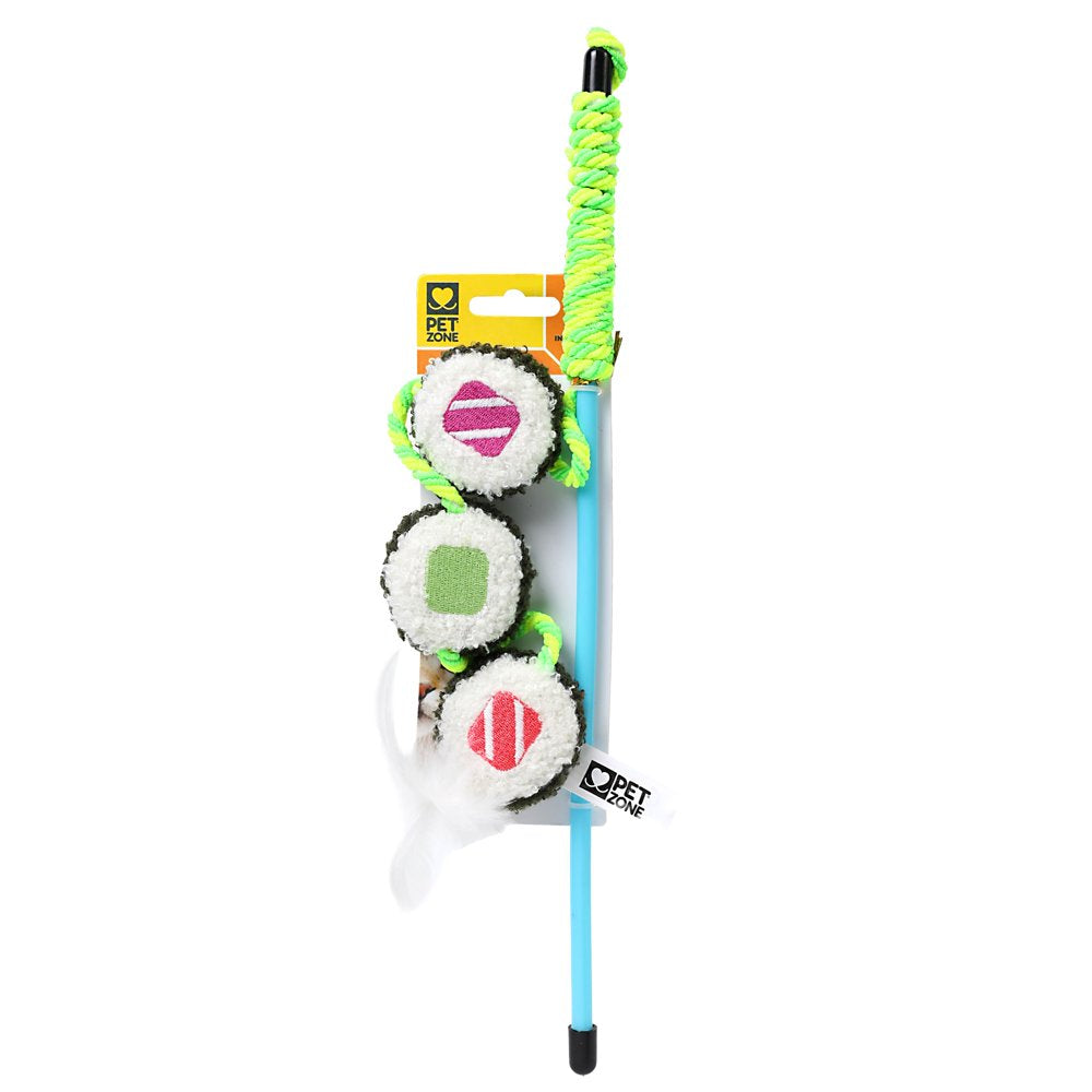 Pet Zone Sushi Wand Cat Toy, Multi-Color, Interactive, Catnip Animals & Pet Supplies > Pet Supplies > Cat Supplies > Cat Toys Our Pets   