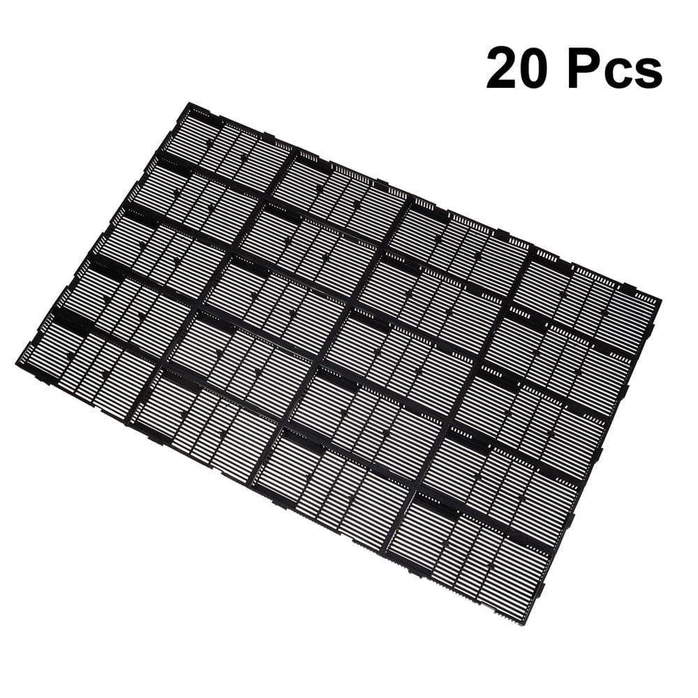 20Pcs Professional Landscapeing Sand Screen Fish Tank Bottom Filter Plate Aquarium Grid Segregation Board Animals & Pet Supplies > Pet Supplies > Fish Supplies > Aquarium Filters FRCOLOR   