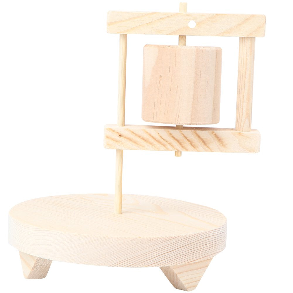 NUOLUX Bird Parrot Stand Toys Wood Perch Interactive Toy Chewing Ladder Educational Stands Playground Playstand Cage Swing Animals & Pet Supplies > Pet Supplies > Bird Supplies > Bird Ladders & Perches NUOLUX   