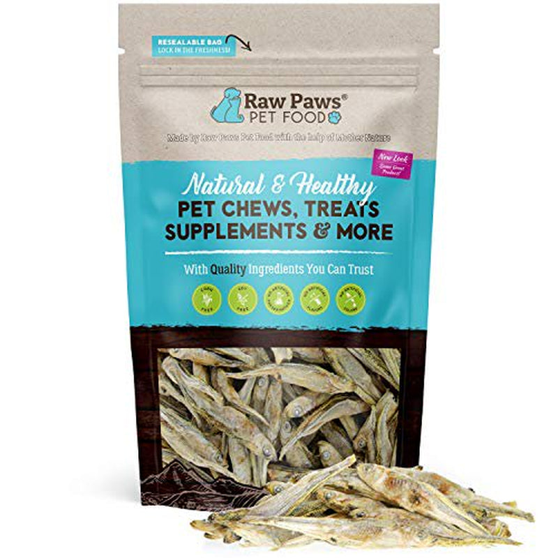 Raw Paws Pet Freeze Dried Minnows for Dogs & Cats, 2-Oz - USA Fish Dog Treats - All Natural, Single Ingredient Minnow Cat Treats - Raw Freeze Dried Dog Snacks - Grain Free Cat Reward Animals & Pet Supplies > Pet Supplies > Cat Supplies > Cat Treats Raw Paws   