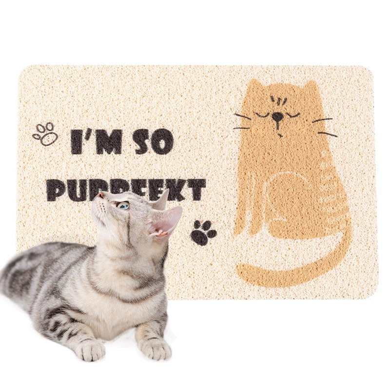 Kitten Litter Pad Non-Slip Large Pet Placemat Cat Toilet Mat Cat Litter Box Mat Animals & Pet Supplies > Pet Supplies > Cat Supplies > Cat Litter Box Mats Bangcool   