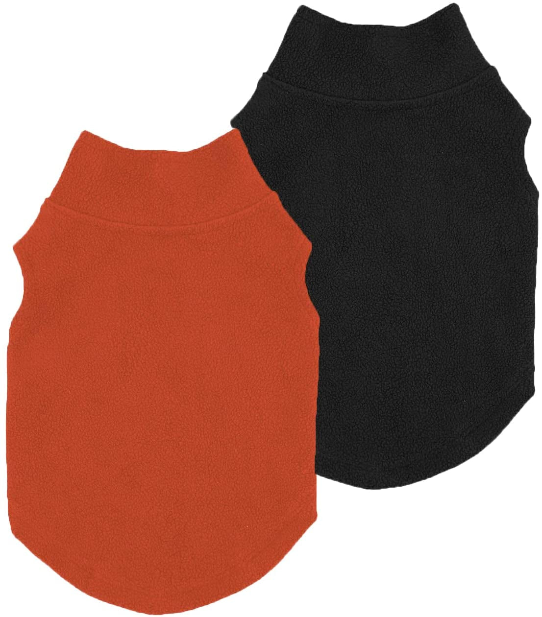 Fitwarm 3 Pack Classic Fleece Dog Sweater, Turtleneck Dog Sweatshirt, Dog Winter Clothes for Small Dogs Boy Girl, Pet Pullover Jumper, Cat Apparel, Blue, Grey, Navy, Small Animals & Pet Supplies > Pet Supplies > Dog Supplies > Dog Apparel Fitwarm Black-Orange Large 