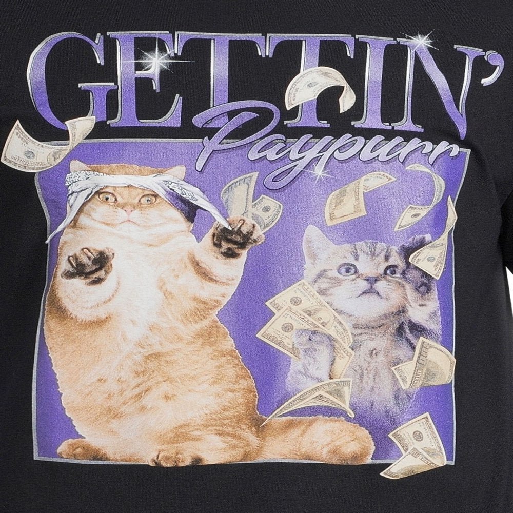 Humor Men'S & Big Men'S Hug Dealer Cat and Get Paypurr Cat Graphic T-Shirts, 2-Pack