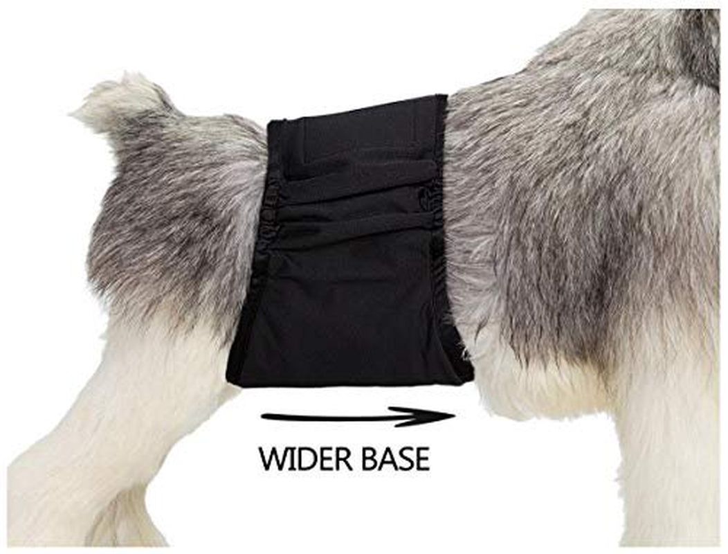 Mkono Male Dog Wraps Reusable Dog Diapers Male Belly Band Washable Diapers,Highly Absorbent Belly Bands for Small and Medium Dogs(3 Pack), Medium Animals & Pet Supplies > Pet Supplies > Dog Supplies > Dog Diaper Pads & Liners Mkono   