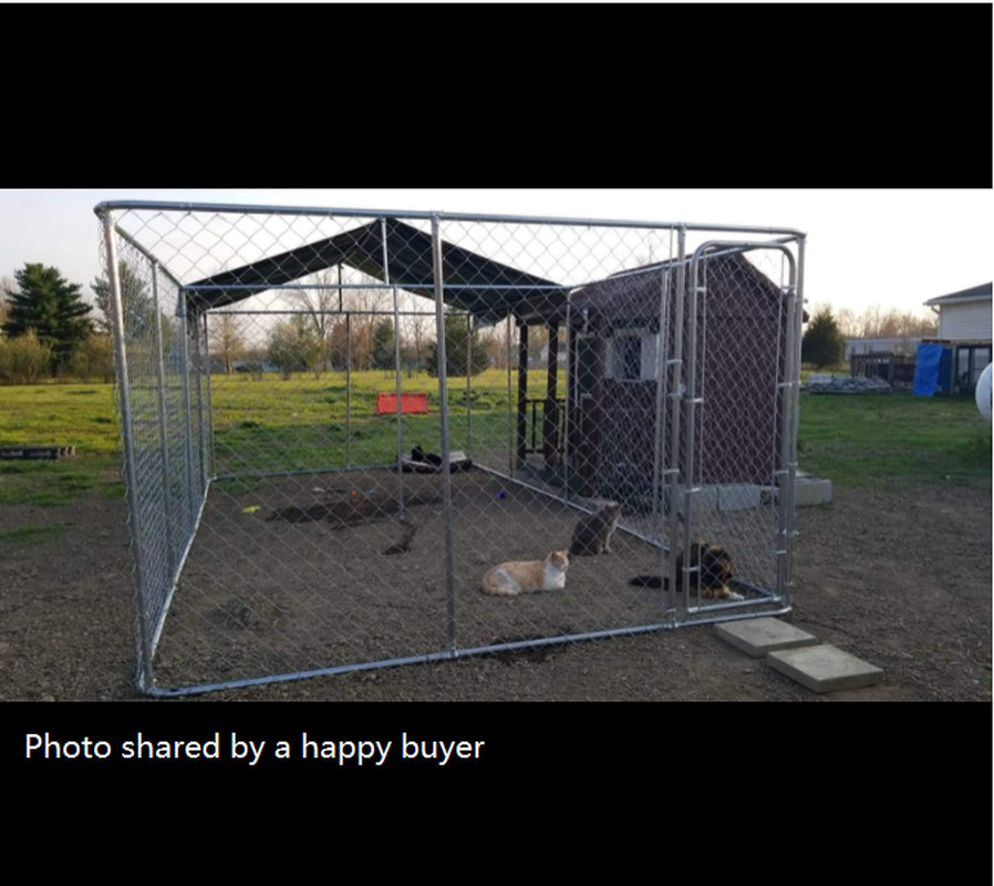 Chicken Coop Outlet Chain Link Backyard Dog Kennel, X-Large, 240"L Animals & Pet Supplies > Pet Supplies > Dog Supplies > Dog Kennels & Runs ChickenCoopOutlet   