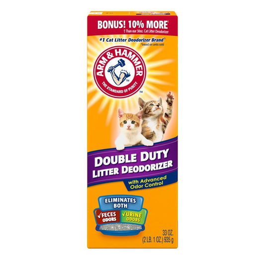 Arm Hammer Cat Litter Deodorizer Double Duty 33Oz. Animals & Pet Supplies > Pet Supplies > Cat Supplies > Cat Litter Church & Dwight Co., Inc. Single  