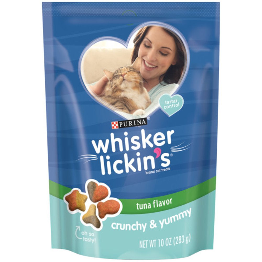 Purina Whisker Lickin'S Cat Treats, Crunchy & Yummy Tuna Flavor, 10 Oz. Pouch Animals & Pet Supplies > Pet Supplies > Cat Supplies > Cat Treats Nestlé Purina PetCare Company 10 oz. 1 