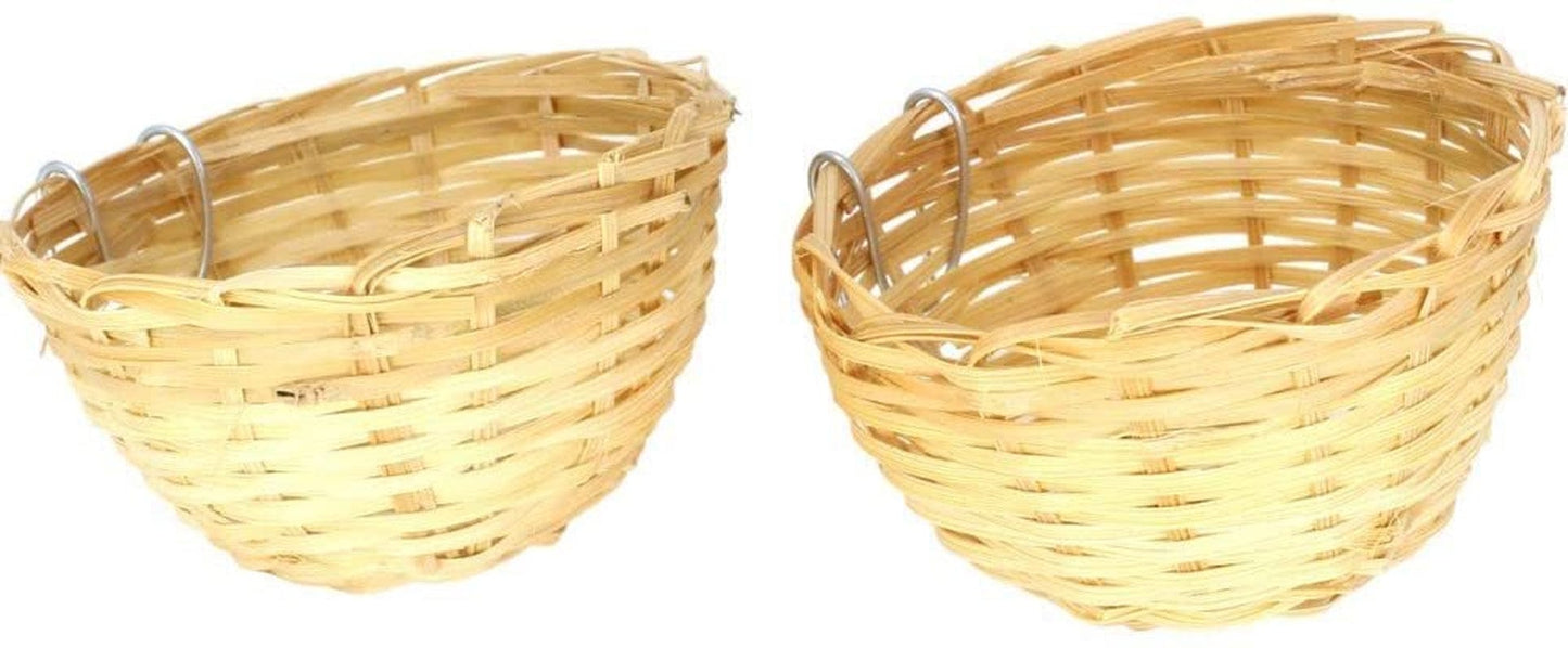 2190 2Pk Bamboo Canary Nest Bonka Bird Toys Animals & Pet Supplies > Pet Supplies > Bird Supplies > Bird Toys King's Cages   