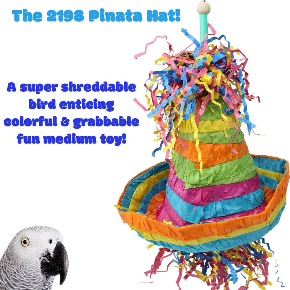 2198 Pinata Hat Medium Bird Toy