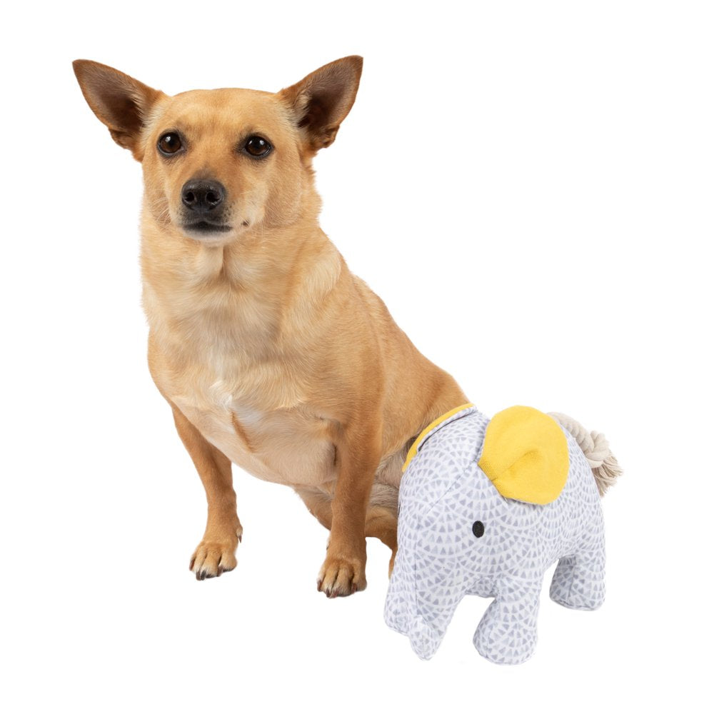 Vibrant Life Gray Elephant Plush Dog Toy Animals & Pet Supplies > Pet Supplies > Dog Supplies > Dog Toys Mission Pets   