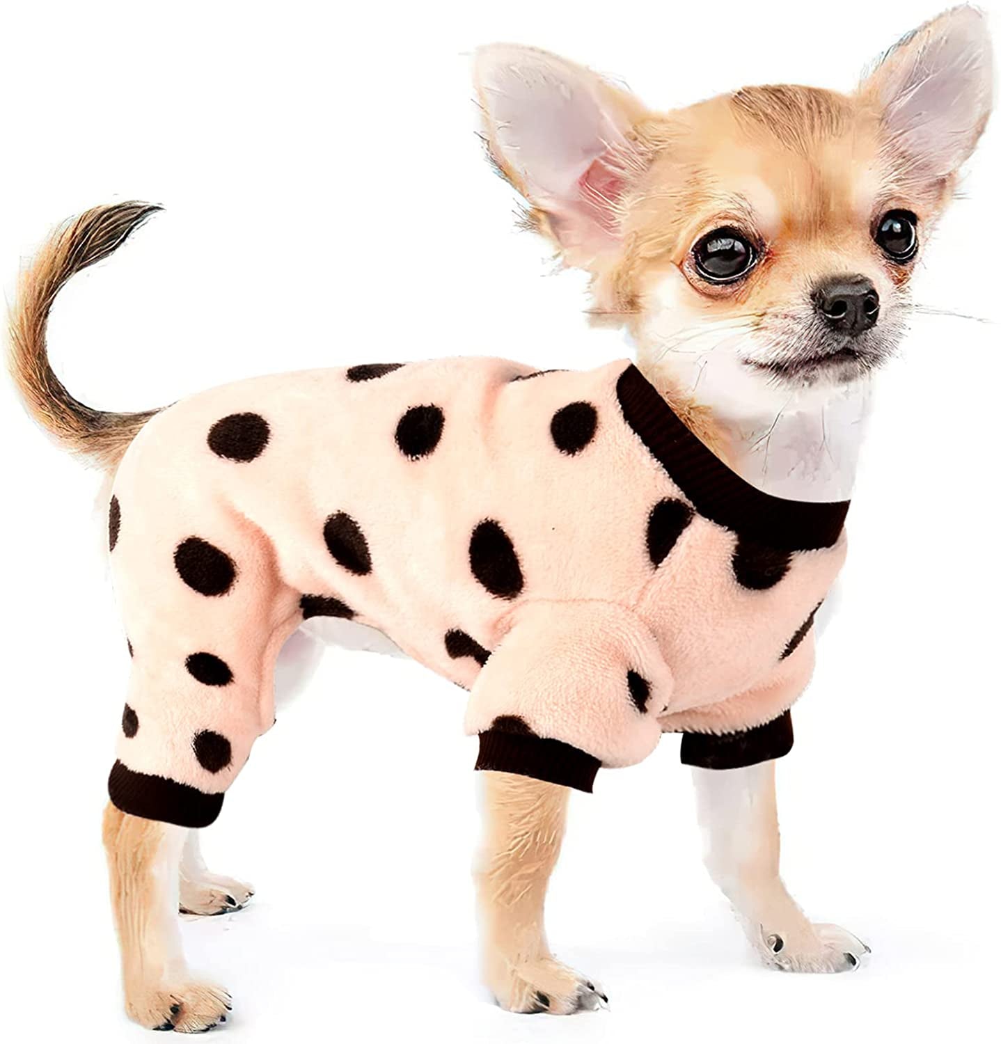  Dog Pajamas for Small Dogs Girl Boy Puppy Pjs Jammies 4 Leg  Dog Clothes for Chihuahua Yorkie Summer Onesies Jumpsuit Clothing for Pet  Dogs Male Female (Small (Bust 12.21 in)