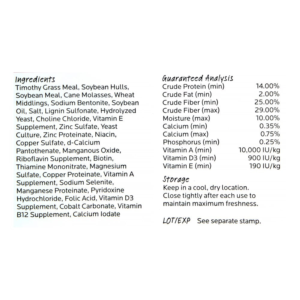 Oxbow Pet Products Essentials Adult Rabbit Food, 10 Lbs. Dry Animals & Pet Supplies > Pet Supplies > Small Animal Supplies > Small Animal Food Mars Petcare   
