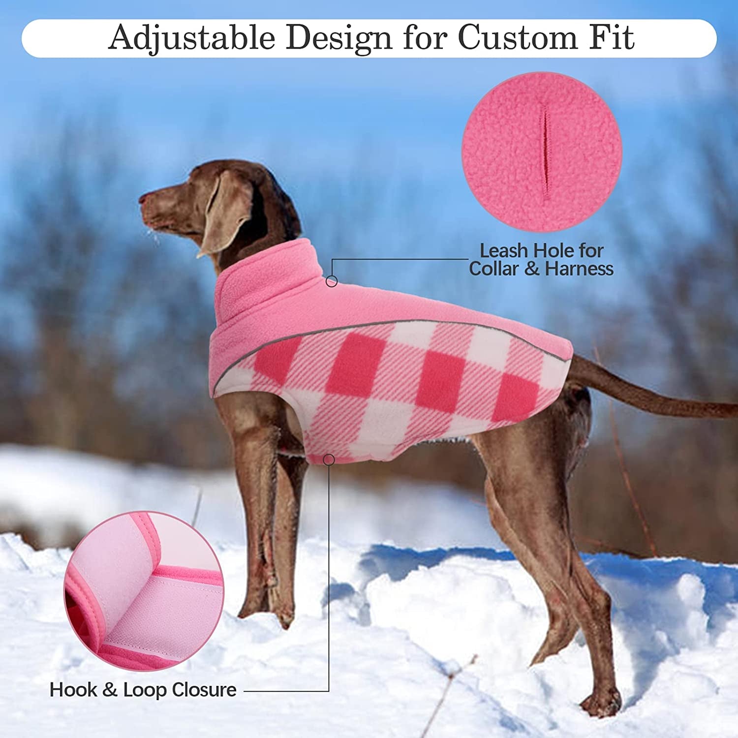 Kuoser Reversible Dog Coat, Warm Waterproof Dog Jacket, British Style Plaid Dog Winter Coats, Puppy Cold Weather Vest Windproof Outdoor Clothes Dog Snow Jackets for Small Medium Large Dogs Animals & Pet Supplies > Pet Supplies > Dog Supplies > Dog Apparel Kuoser   