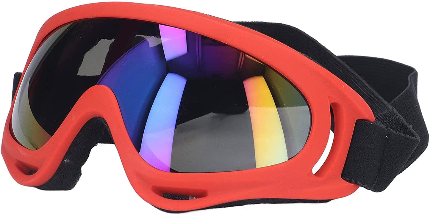 Vbestlife Dog Sunglasses, UV Protection Windproof Eye Protective Colorful Lens Large Dog Goggles Glasses Animals & Pet Supplies > Pet Supplies > Dog Supplies > Dog Apparel Vbestlife 3004 red frame color film  