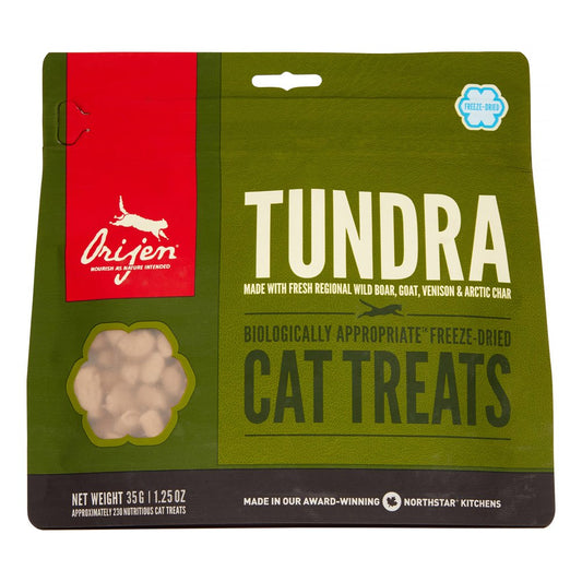 Orijen Tundra Biologically Appropriate Boar, Goat, Venison, & Char Freeze Dried Cat Treats, 1.25 Oz Animals & Pet Supplies > Pet Supplies > Cat Supplies > Cat Treats Champion Petfoods   