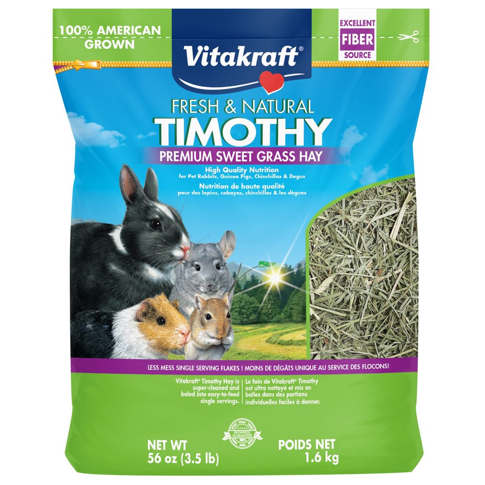 Vitakraft Small Animal Timothy Hay for Guinea Pigs, Rabbits, and Chinchillas - 3.5 Lb Animals & Pet Supplies > Pet Supplies > Small Animal Supplies > Small Animal Food Vitakraft Sun Seed 2 Pack  