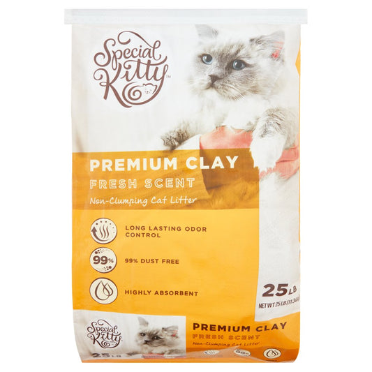 Special Kitty Premium Clay Non-Clumping Cat Litter, Fresh Scent, 25 Lb Animals & Pet Supplies > Pet Supplies > Cat Supplies > Cat Litter Wal-Mart Stores, Inc.   