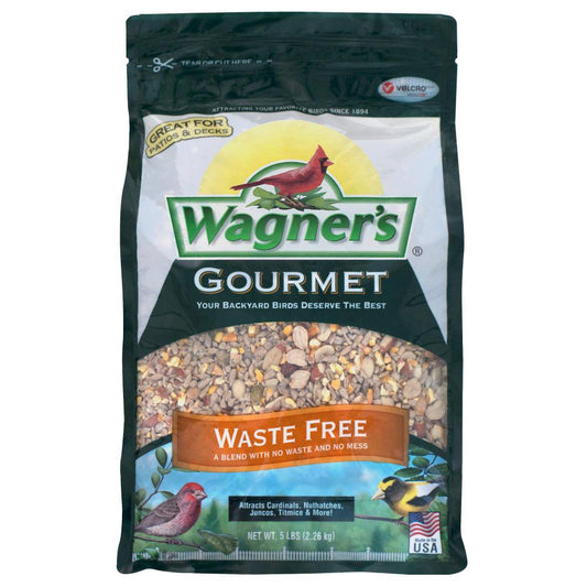 Wagners Wild Bird Food Seed Gourmet Waste Free Multiple Bird Species Garden 5Lb Animals & Pet Supplies > Pet Supplies > Bird Supplies > Bird Food Wagner's   