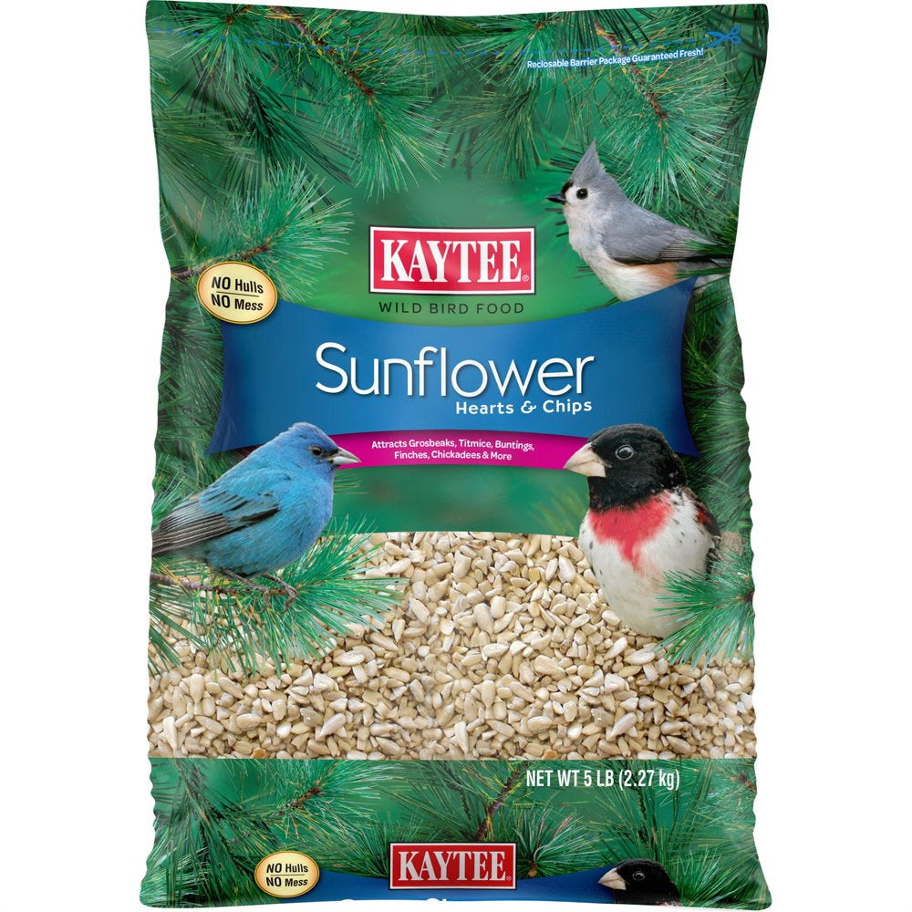 Kaytee Sunflower Hearts & Chips Wild Bird Food, 3 Lb. Animals & Pet Supplies > Pet Supplies > Bird Supplies > Bird Food CENTRAL GARDEN & PET COMPANY   