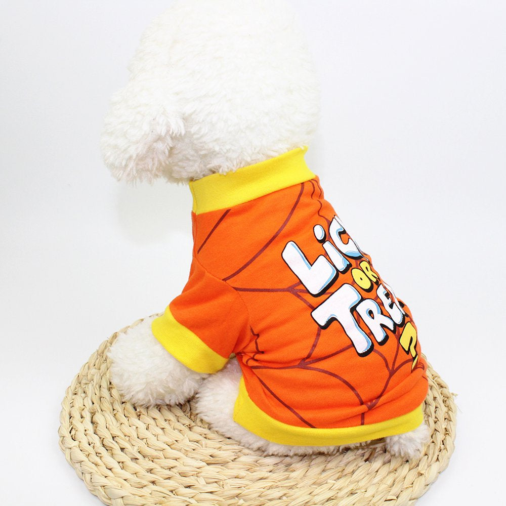 Opolski Summer Pets Cat Dog Halloween Spider Wet Shirt Clothes Cute Costume Apparel Animals & Pet Supplies > Pet Supplies > Cat Supplies > Cat Apparel CDAR   