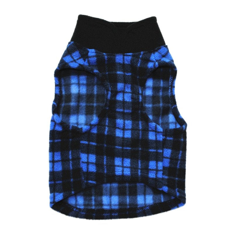 Pet Dog Polar Fleece Vest, Autumn Winter Pet Plaid Jacket Dog Coat Cold Weather Clothes Apparels for Small Medium Large Dogs,Green,M Animals & Pet Supplies > Pet Supplies > Dog Supplies > Dog Apparel OCHINE XXXL Blue 