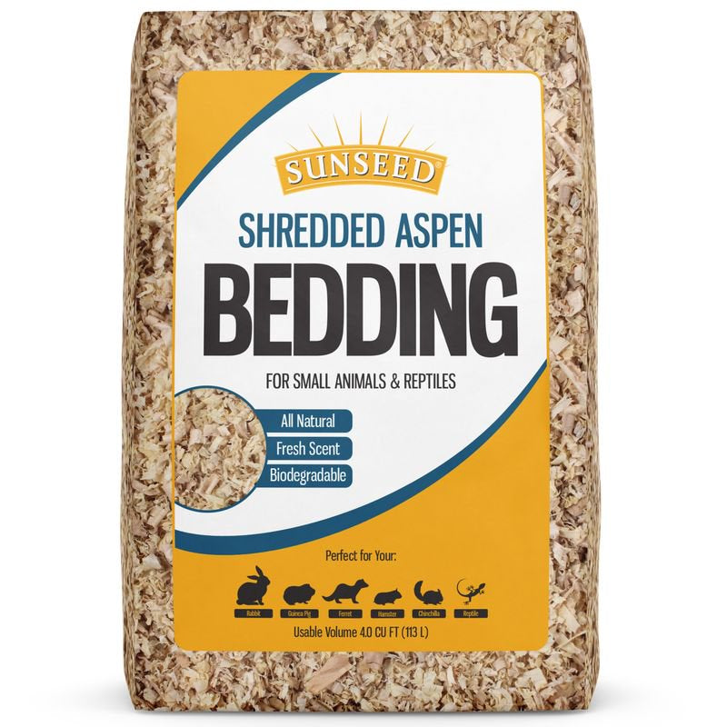 Sunseed® Shredded Aspen Bedding for Small Animals & Reptiles 2500 Cubic Inch Animals & Pet Supplies > Pet Supplies > Small Animal Supplies > Small Animal Bedding Sunseed®   