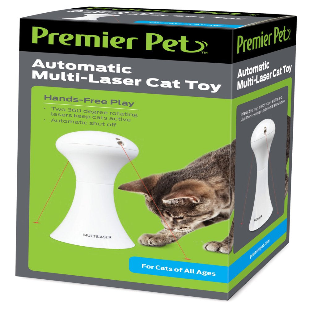 Premier Pet Automatic Multi-Laser Cat Toy - Interactive, Rotating Lasers Animals & Pet Supplies > Pet Supplies > Cat Supplies > Cat Toys Radio Systems Corporation   