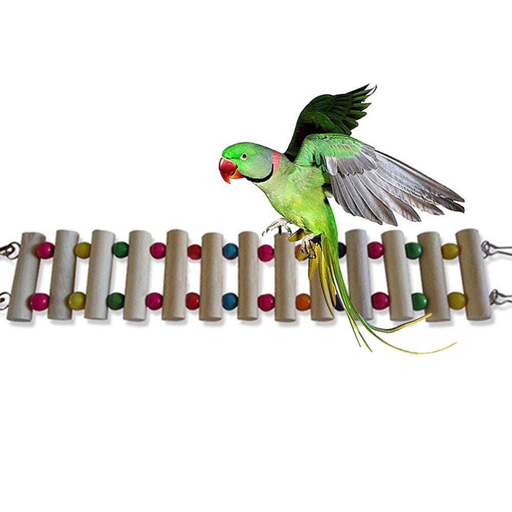 Archer Parrot Parakeet Bird Pet Hamster Ropeway Wooden Swing Cage Stand Hanging Toy Animals & Pet Supplies > Pet Supplies > Bird Supplies > Bird Cages & Stands Archer   