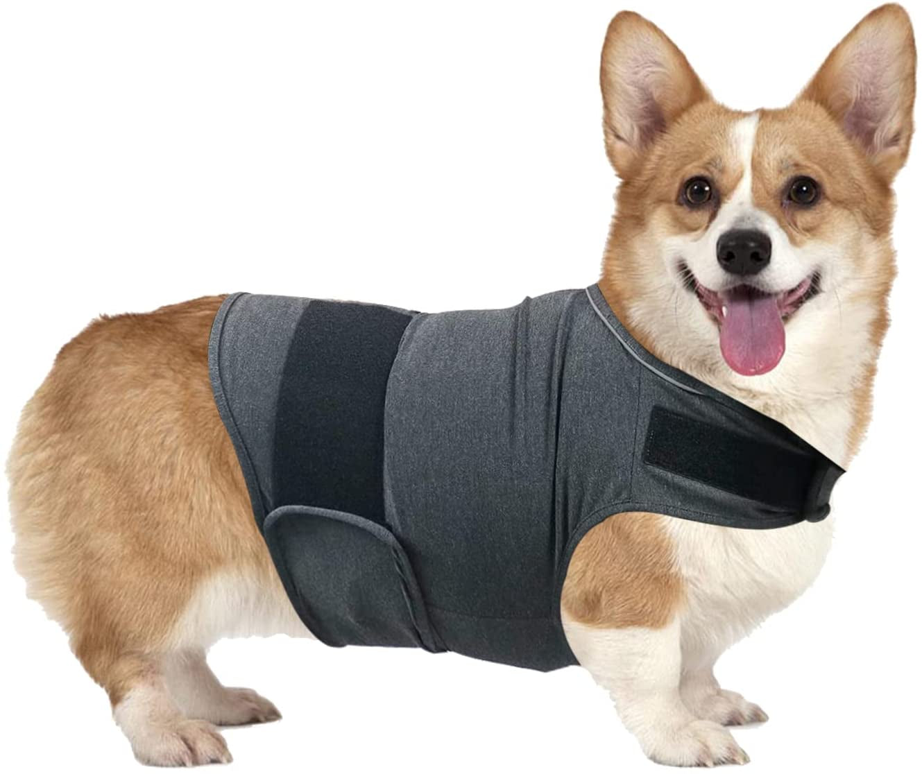 QIYADIN Dog Comfort Dog Anxiety Relief Coat, Breathable Shirts for Dogs, Dog Anxiety Vest Jacket Warp, Puppy Anxiety Calming Vest Wrap (XL) Animals & Pet Supplies > Pet Supplies > Dog Supplies > Dog Apparel PetHouzz S  