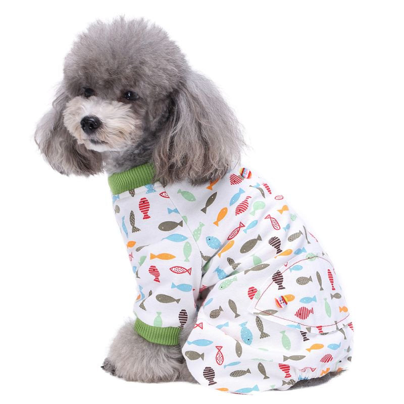Dog Pajamas Cat Dog Apparel Dog Jumpsuit Pet Clothes Pajamas Pjs