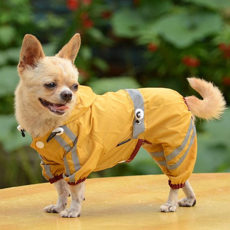 Dog Raincoat Waterproof Rain Coat Clothes for Dogs Outdoor Walking Pets Rainy Wearing Clothing Hoodie Apparel Animals & Pet Supplies > Pet Supplies > Dog Supplies > Dog Apparel BAGGURR   