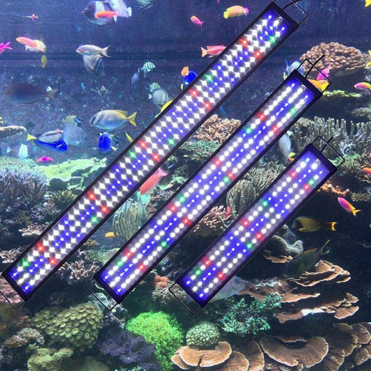 23.6Inch Full Spectrum Aquarium Hood Lighting 81 Leds 23.6-31.5Inch Fish Tank Light Freshwater Marine Lamp Animals & Pet Supplies > Pet Supplies > Fish Supplies > Aquarium Lighting KOL PET 126 LEDs for 35.4"-47.2" Aquarium Full Spectrum 