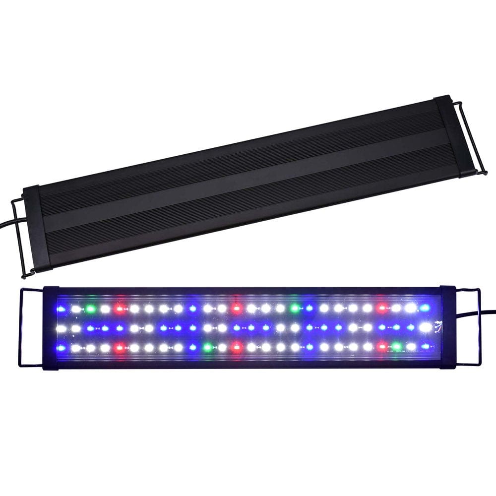 23.6Inch Full Spectrum Aquarium Hood Lighting 81 Leds 23.6-31.5Inch Fish Tank Light Freshwater Marine Lamp Animals & Pet Supplies > Pet Supplies > Fish Supplies > Aquarium Lighting KOL PET   