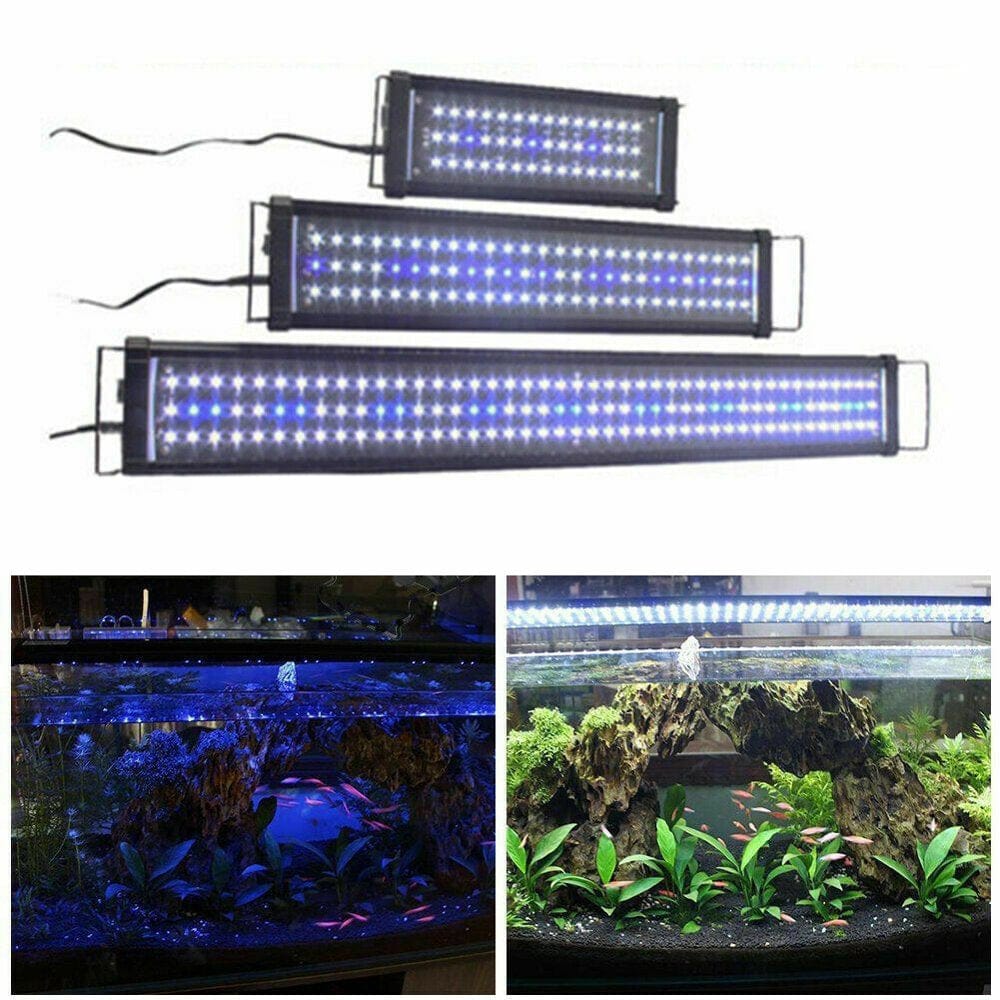 23.6Inch Full Spectrum Aquarium Hood Lighting 81 Leds 23.6-31.5Inch Fish Tank Light Freshwater Marine Lamp Animals & Pet Supplies > Pet Supplies > Fish Supplies > Aquarium Lighting KOL PET 126 LEDs for 35.4"-47.2" Aquarium Blue and White 