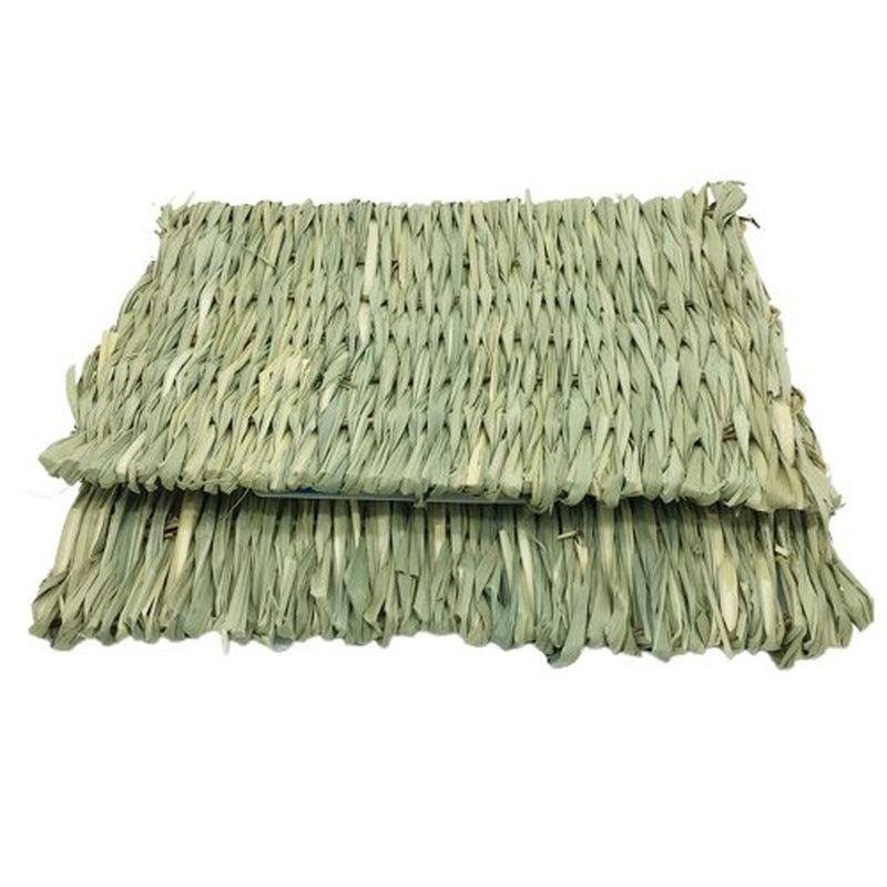 Cheers.Us Grass Mat Woven Bed Mat for Small Animal Grass Mats Bunny Bedding Nest Chew Toy Bed Play Toy for Guinea Pig Parrot Rabbit Bunny Hamster Rat Animals & Pet Supplies > Pet Supplies > Small Animal Supplies > Small Animal Bedding Cheers.US   