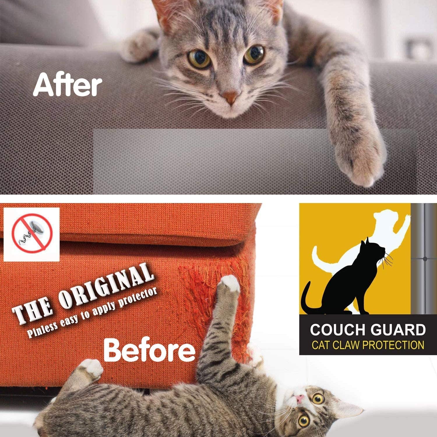 Furniture Protectors from Cat,Anti Cats Scratch Guards Deterrent Training Tape, anti Scratching Protection, Double Sided Tape, Best Choice to Protect Your Furniture from Your Loved Pet(10 XL PCS) Animals & Pet Supplies > Pet Supplies > Cat Supplies > Cat Furniture BINARY BARN   